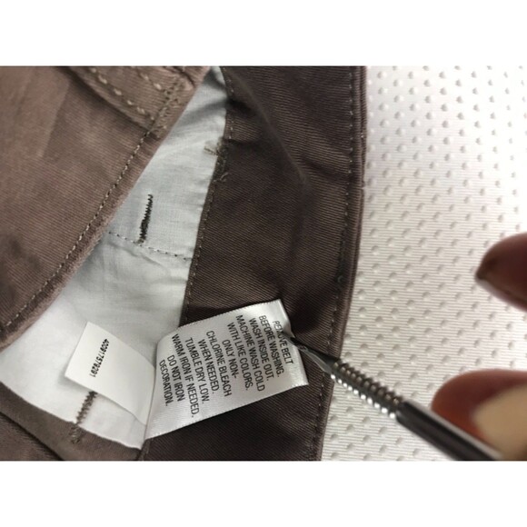 ELLE Paris Brown Casual Cotton Summer Mid Rise Shorts Size 2 Women’s NWT - Picture 13 of 15